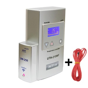 온도조절기UTH-210WF 건식온도센서2M포함 전기바닥난방용 필름난방/전기판넬